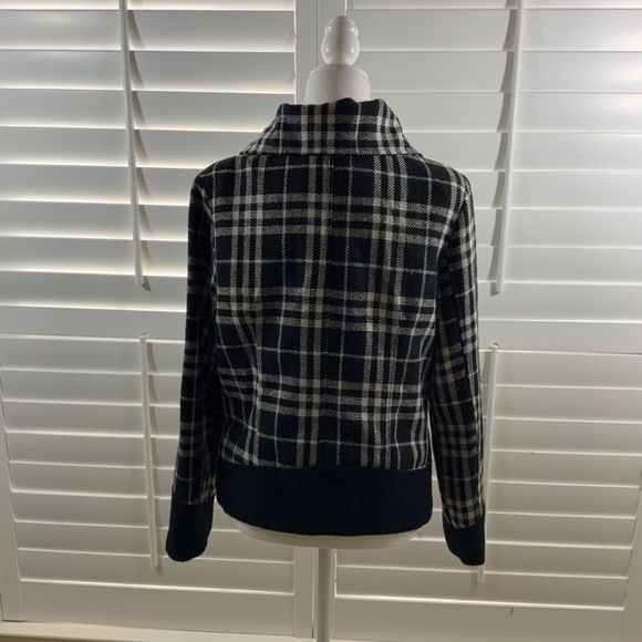Plaid Jacket with Button Collar - Picture 3 of 3